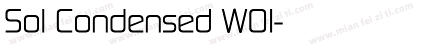 Sol Condensed W01字体转换